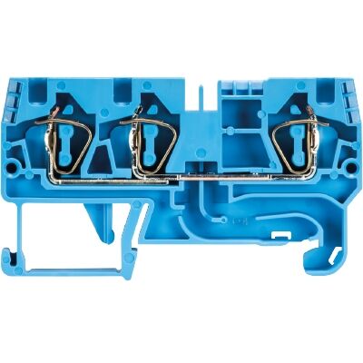 WİELAND ELEKTRİK 56.704.5055.6 4 mm Tek Giriş Çift Çıkışlı Mavi Yay Baskılı Klemens