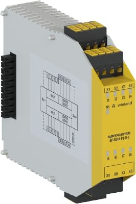 WİELAND ELEKTRİK R1.190.0060.0 SP-SDI8-P1-K-C8 Giriş Safety Ek Modül / Push-in Bağ.