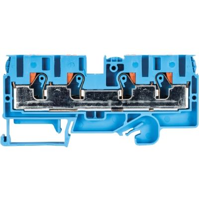 WİELAND ELEKTRİK 56.206.5155.6 6/10 mm Çift Giriş-Çift Çıkış Mavi Push-in - Pratik Yay Baskılı Klemens