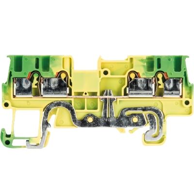 WİELAND ELEKTRİK 56.202.9155.0 1,5 mm Push-in - Çift Giriş Çift Çıkış Pratik Yay Baskılı Topraklama Klemensi