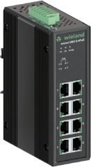 WİELAND ELEKTRİK 83.040.1203.0 IP switch 8 x RJ45 10/100 Mbit/s Fast Ethernet_4 x PoE-Port_ESD-EFT Koruma (P-Fail Relay) (12-48V DC giriş)