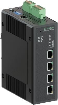WİELAND ELEKTRİK 83.040.0301.0 Managed IP switch 4 x RJ45 10/100/1000 Mbit/s Giga Ethernet_Profinet v2 Class B_GSDML_Uzak Yönetim Desteği