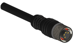 M8, Düz, 4 Pinli, Standart, 30 metre Siyah PVC Kablo