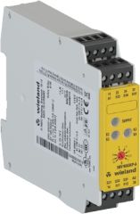 WİELAND ELEKTRİK R1.188.0660.0 SIL3-PLe-Acil Stop Güvenlik Rölesi / Oto-Manuel Başlatma / 2NO-1NO(Gecikmeli açılan 3sn) / Manyetik Switchler / Emniyet Kapıları / Tip4-2 Işık Bariyerleri / Vidalı Bağlantı